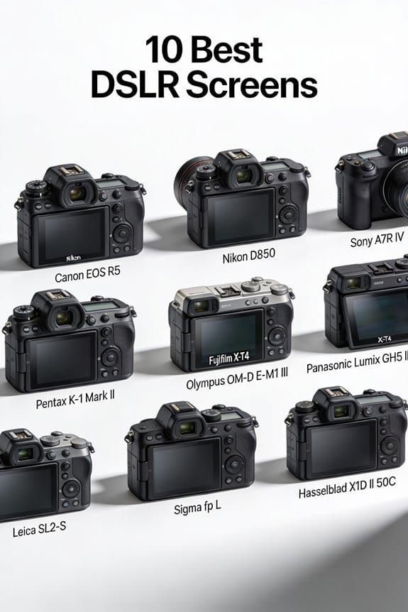 top dslr screens comparison