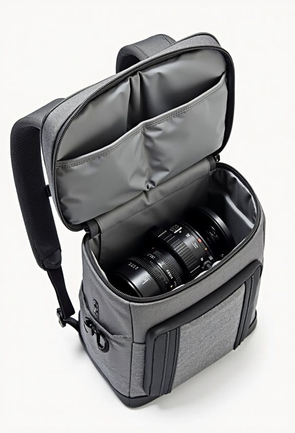 travel friendly camera bag organization